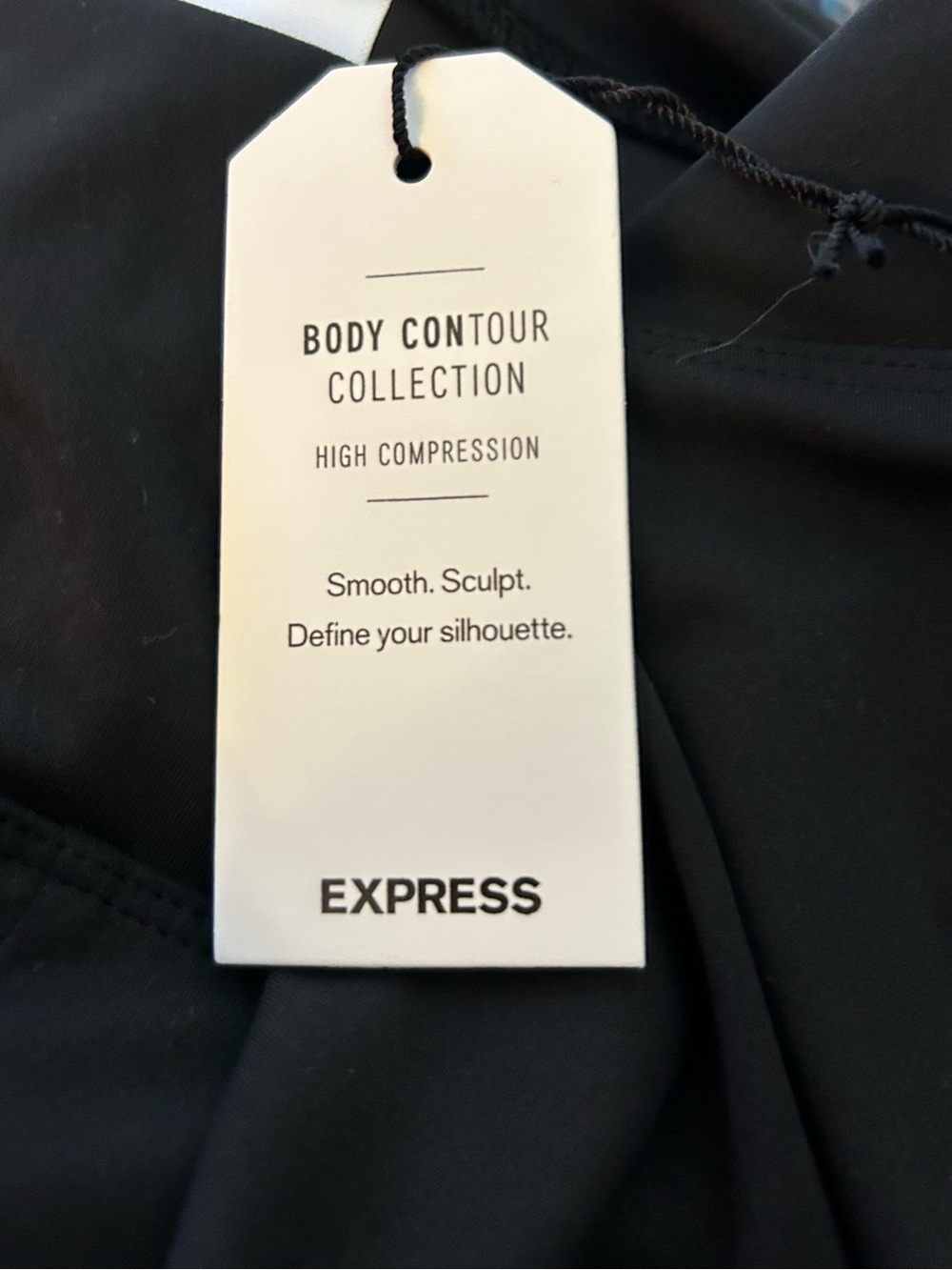 Express Women’s body contour collection high compression leggings Size Large new - Picture 4 of 5